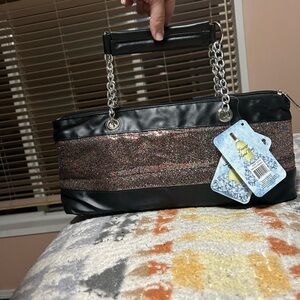 Wild eye designs cooler bag wine/ice/lunch glitter zipper bag